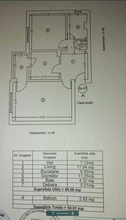 2 camere decomandate stradal Soveja