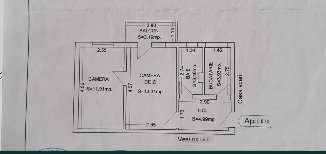 Apartament 2 camere Tomis 3, Politia de Frontiera