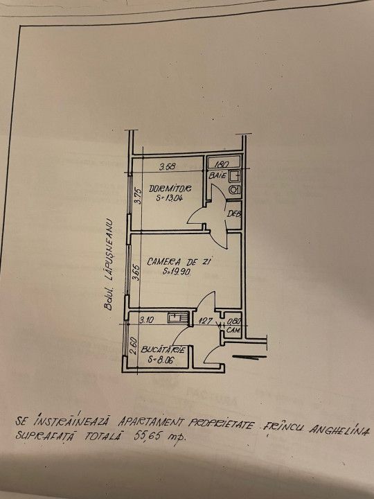 De vanzare apartament 2 camere - zona Dacia