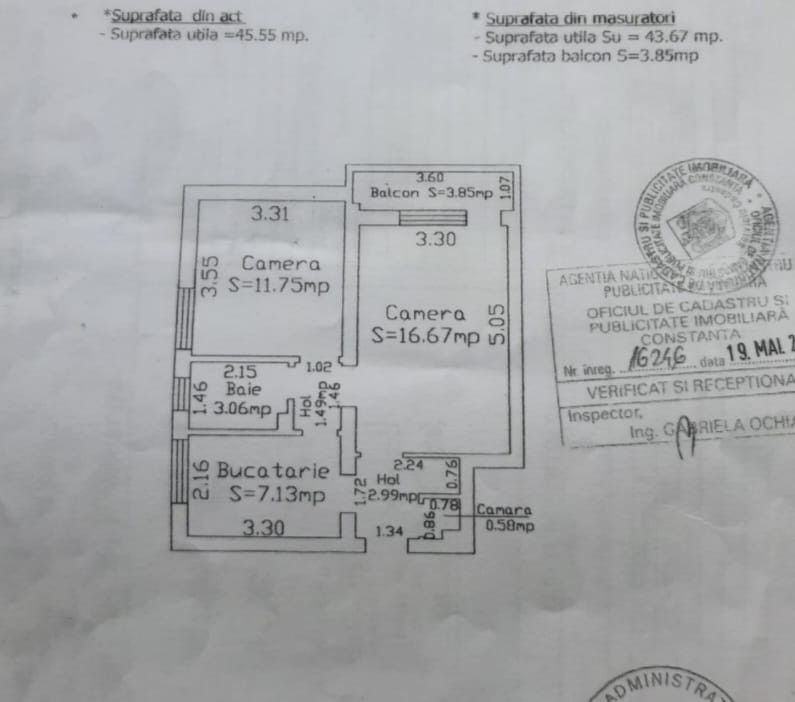 Apartament 2 Camere / Zona Abator 