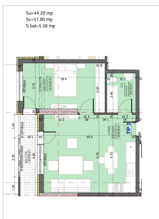 Apartamente 2 Camere La Cheie / Bloc Nou 2024 / KM 4-5