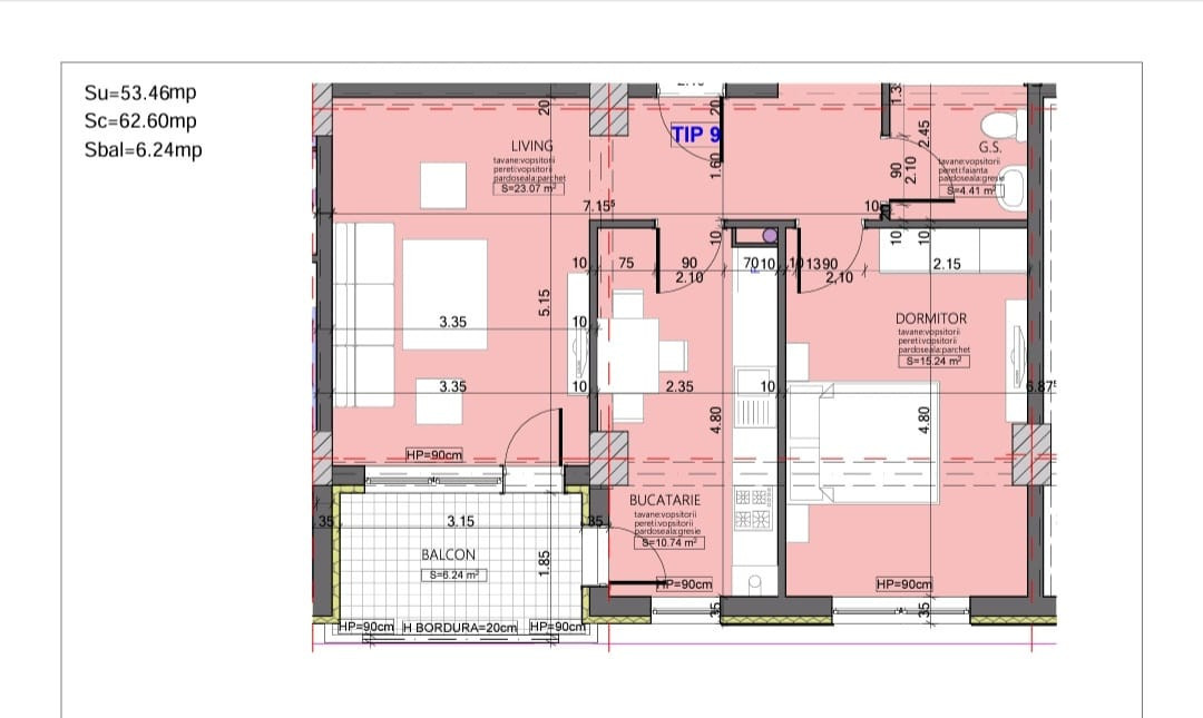 Apartamente 2 Camere La Cheie / Bloc Nou 2024 / KM 4-5