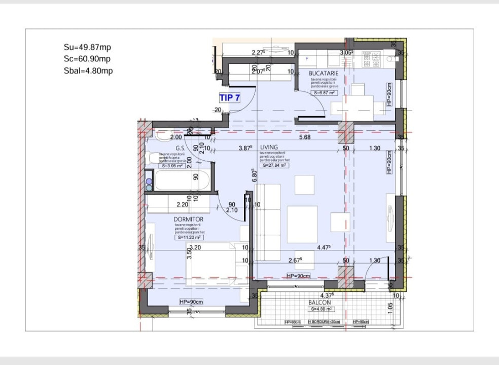 Apartamente 2 Camere La Cheie / Bloc Nou 2024 / KM 4-5