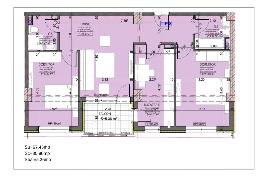 Apartamente 3 Camere La Cheie / Bloc Nou 2024 / KM 4-5