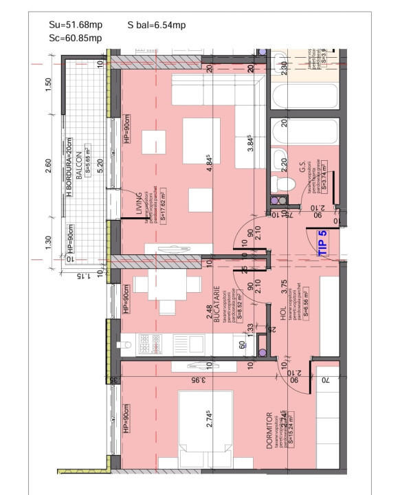 Apartamente 3 Camere La Cheie / Bloc Nou 2024 / KM 4-5