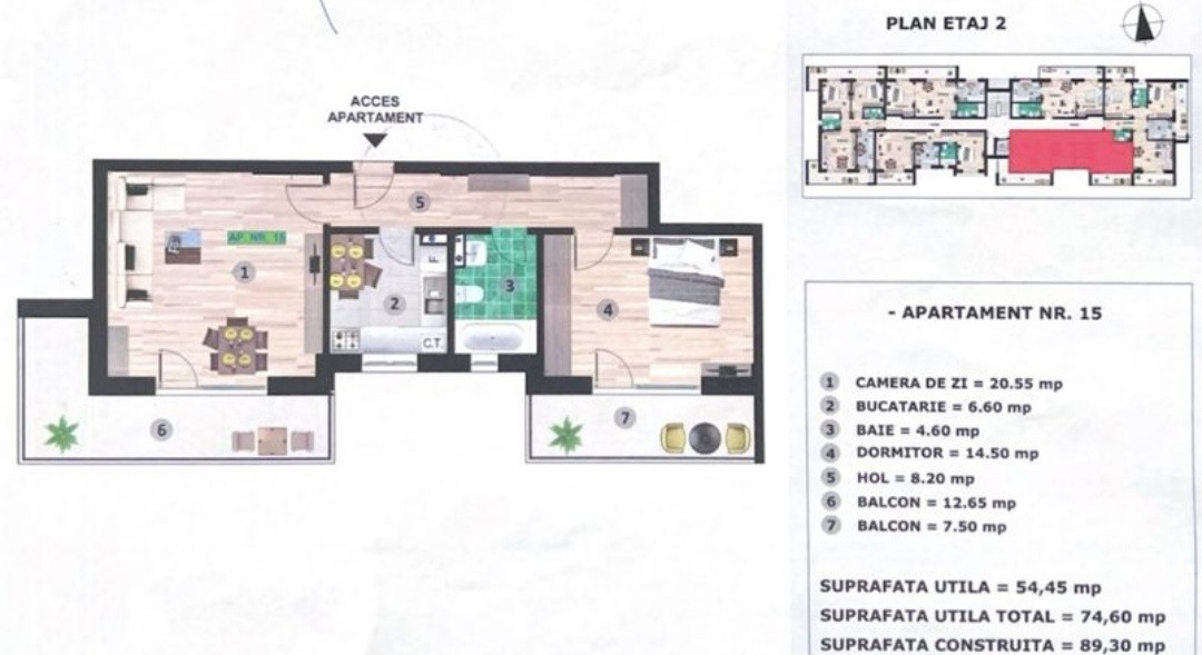 MAMAIA NORD |  2 CAMERE | SPATIOS