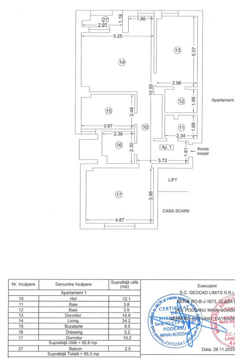 Apartament 4 camere zona Tomis Plus_loc de parcare inclus