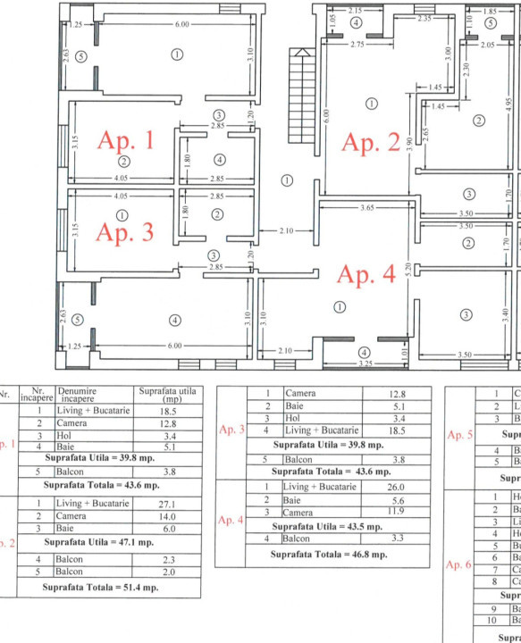 Apartament 2 camere centru Cumpana