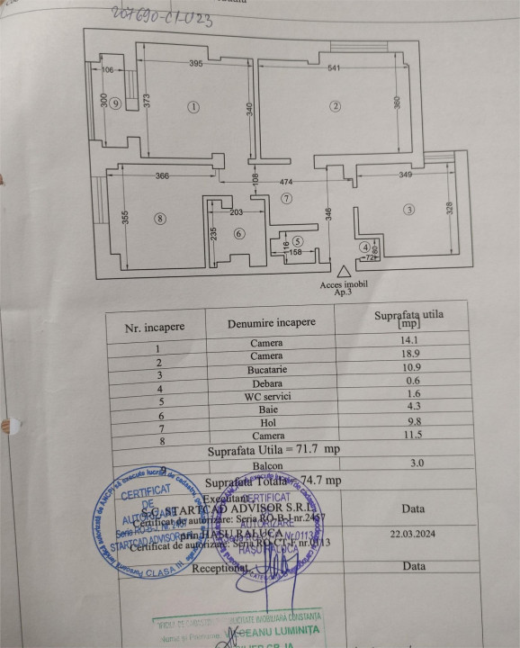 Apartament 3 camere la parter zona Faleza Nord - Zoom Beach 